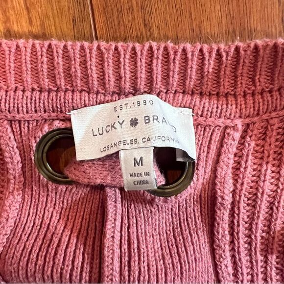 Lucky Brand Cropped sweater with cross cross detailing on back - Picture 2 of 5